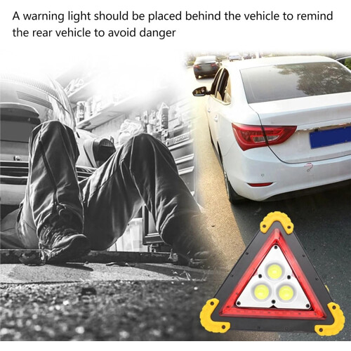 Solar Emergency Warning Triangle Light with  Visibility Alert for Car Breakdown and Camping 1