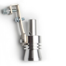Silver XL Car Turbo Sound Whistle Universal Exhaust Muffler Tip for Sporty Sound