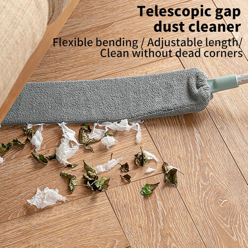 Microfiber Duster with Telescopic Bendable Head, Washable Reusable Dust Cleaner for Tight Spaces 1