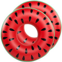 X2 Melon Swim Ring 90 cm Inflatable and Durable Design for Adults at Beach or Pool