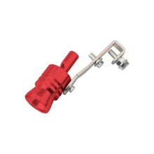 Universal Car Turbo Sound Whistle Red Aluminum Exhaust Pipe Simulator Easy Install