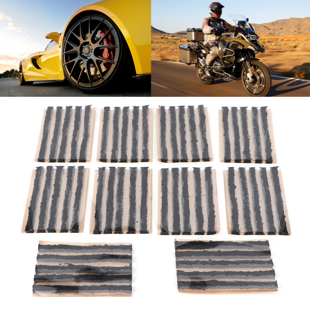100Mm Extra-Long Tubeless Tyre Repair Strips - 50Pcs Puncture Kit 9351382540389