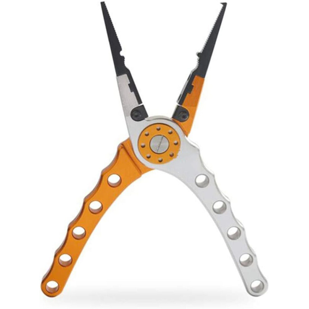Professional Fishing Plier Tool, Comprehensive Fishing Tool Combo Lanyard And Non Slip Handle With Titanium Alloy Frame And Tungsten Steel Jaw For 9128293743730