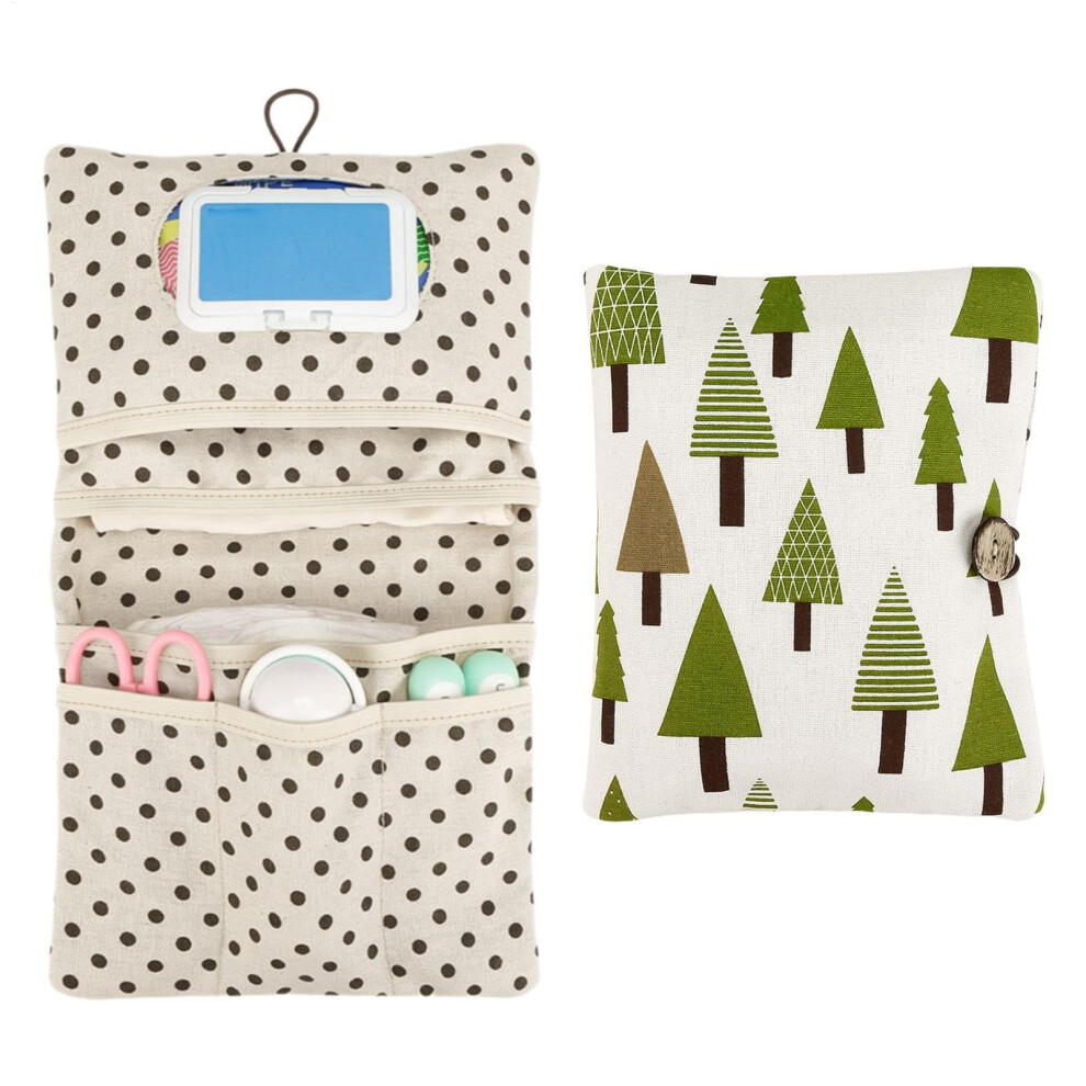 Foldable Nappy Tote, Portable Nappy Pouch, Washable Large Capacity Organiser