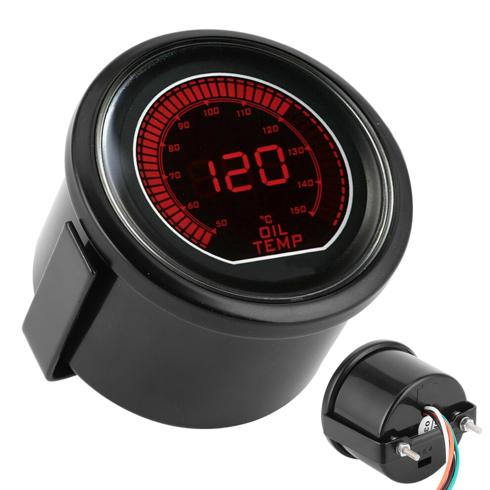 Durable 2In Evo Oil Temp Gauge Smoked Lens 50-150C For Gas Engines Blue/Red/Light 5021379389225