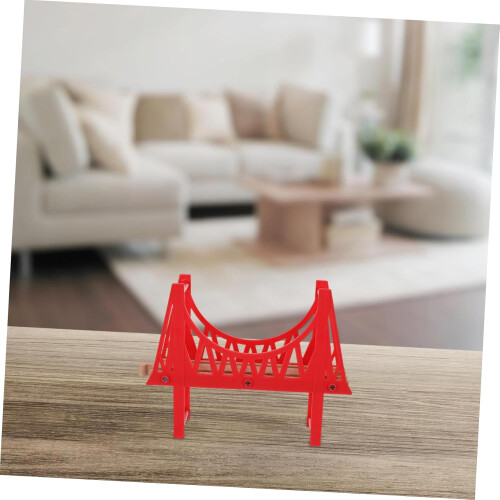 Wooden Railway Bridge Compatible with Common Track Systems Durable Safe 2