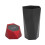 Red ABS Leakproof Trash Can for Car Kitchen Office or Camping 7