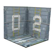 1/12 Backdrop Show Background Display Diorama, Collectible Storage Layout for Action Figures, Vehicle Scene Toy, Style A