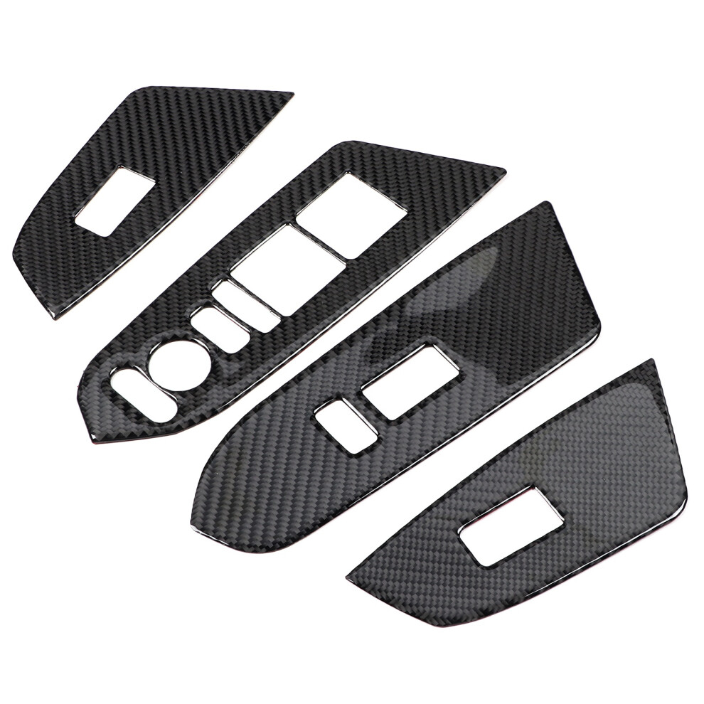 4Pcs Carbon Fiber Window Switch Panel Cover Fit For Honda Crv 2016-2019 6941379389706