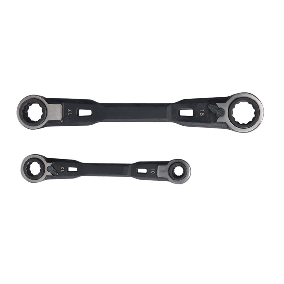 4 In 1 Wrench Set Pocket Ratcheting Wrenches, 2Piece, Compact Design, For Household And Automotive Repairs 9199774597302