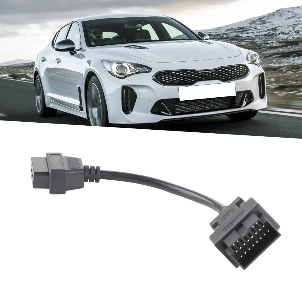Auto Car Diagnostic Cable 20Pin To Obd2 16Pin Adapter For Kia Black 7901379389853