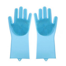 2In1 Silicone Pet Grooming Brush Glove For Cats, Dogs & Rabbits, 16x28cm, Deep Cleaning