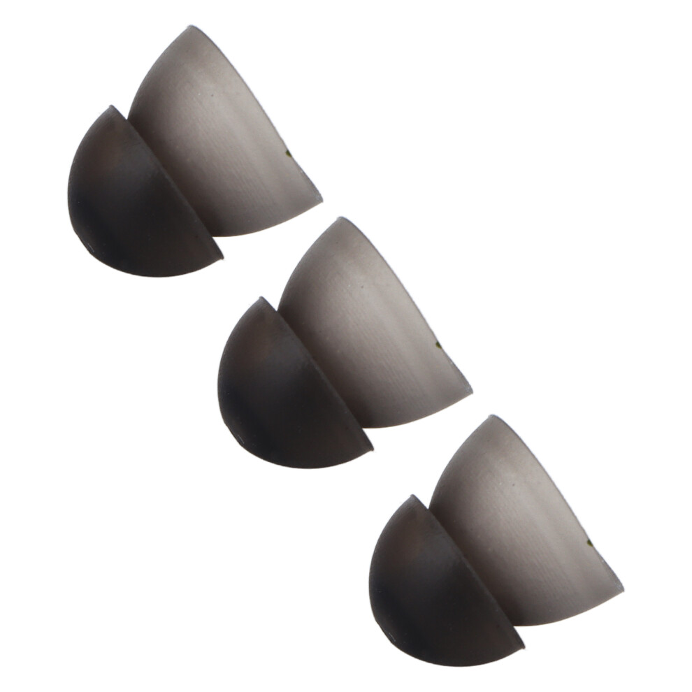 Black 10Pcs Soft Silicone Hearing Aid Domes 8Mm Washable