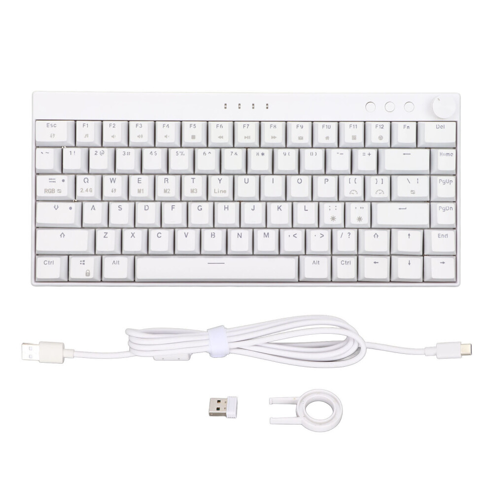 Rgb Mechanical Keyboard Led Backlighting Compact Layout Gaming Keyboard With Three Mode Connection N Key Rollover For Windows Mac Large Size High 9169997880161
