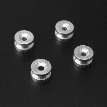 4PCS Aluminum Alloy Motorcycle Tail Box Gasket Set Silver, Quick Install and Wide Compatibility