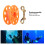 Lightweight Orange Plastic Diving Spool 59ft with Copper Clip 8