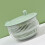 Large Capacity Salad Spinner with Pump Action and Quick Stop Button, Transparent Vegetable Dryer 4