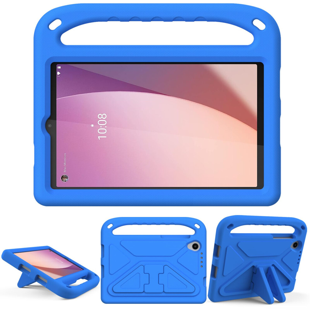 Shockproof Eva Foam Protective Stand Cover For Lenovo Tab M8 Kids 4Th Gen Blue 9187378458983
