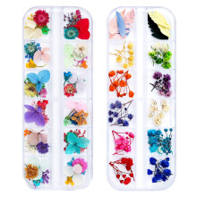 Gepresste Blumenkollektion für Harzkunst, vakuumkonservierte, natürlich getrocknete Blumen, perfekt zum Basteln von DIY-Geschenken und