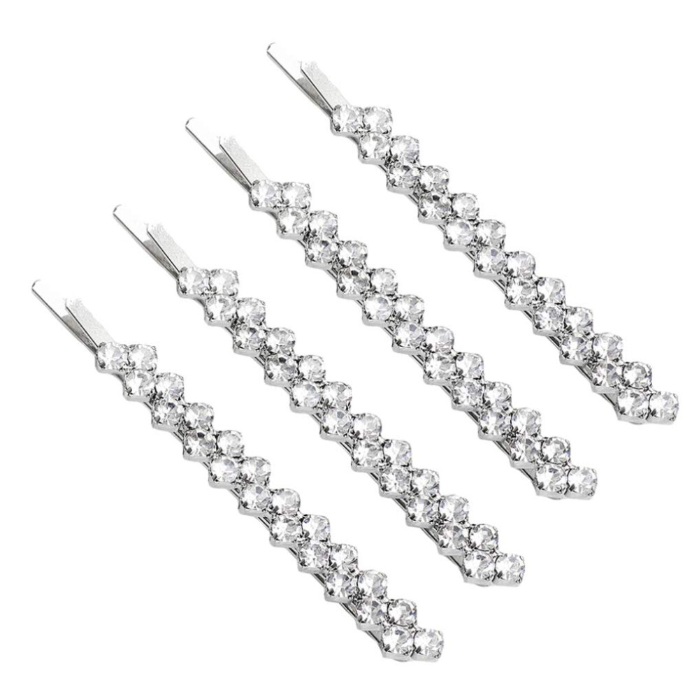Multi-Use Wedding Engagement Accessories, Crystal Rhinestone Chain Trim Bobby Pins for Do It Yourself Hairdos For Halloween Parties For Nightclubs