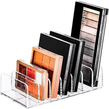Eleganti organizer per trucchi in acrilico, organizer per palette di ombretti con design diviso per una conservazione compatta, design minimalista,