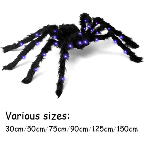Ρεαλιστικός Σχεδιασμός Jumbo Halloween Αράχνη, Λειτουργεί με Μπαταρία, Γιγαντιαία 1
