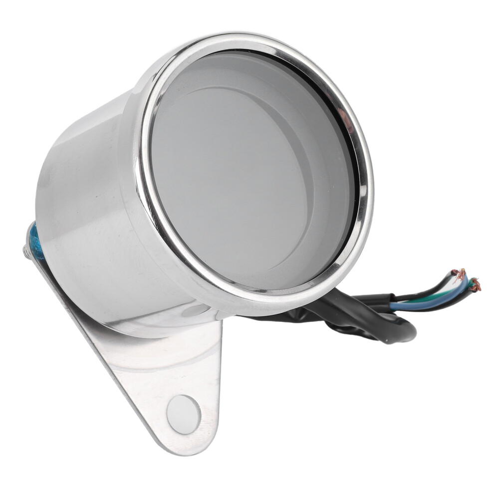 Motorcycle 12V Multifunctional Speedmeter Tachometer Odometer Fuel Gauge Silver 8711379390402