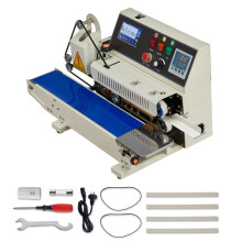 Durchlauf-Siegelmaschine-Duoku-Siegelbreite von 6 bis 12 mm-Druck mit Tinte-Geschwindigkeit und Temperatur einstellbar