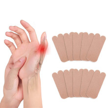 Fita kinesiológica autoadesiva de tecido elástico, confortável e respirável para proteção das mãos direita e esquerda. Proporciona compressão