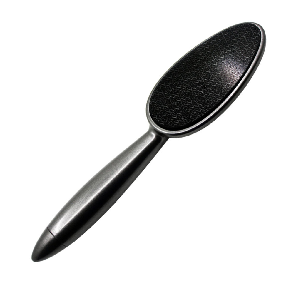 Dual Action Foot Smoother, Safety Glass Foot File for Removing Dead Skin, Corns, and Calluses, 3D Design for Thorough Foot Care, Includes Heel Callus