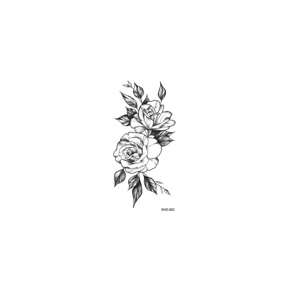 Unique Designs & Easy Application, Flower Pattern Temporary Tattoos for Women, Non-Toxic & Waterproof, Perfect for All Occasions For Nightclubs