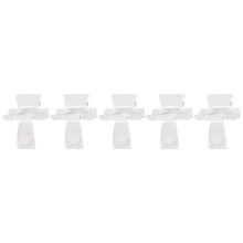 25 Pieces Acrylic Display Holder Clear Plastic Display Easel Stands Acrylic Display Easel Holders for Rock Mineral Agate