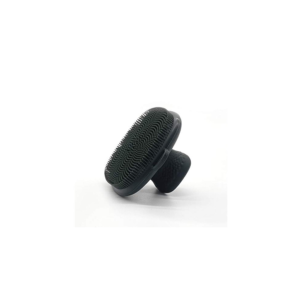 Hygienic Than Traditional Loofah Silicone Shower Loofah, Double-Sided Design Exfoliating Silicone Body Scrubber for Deep Cleansing & Portability