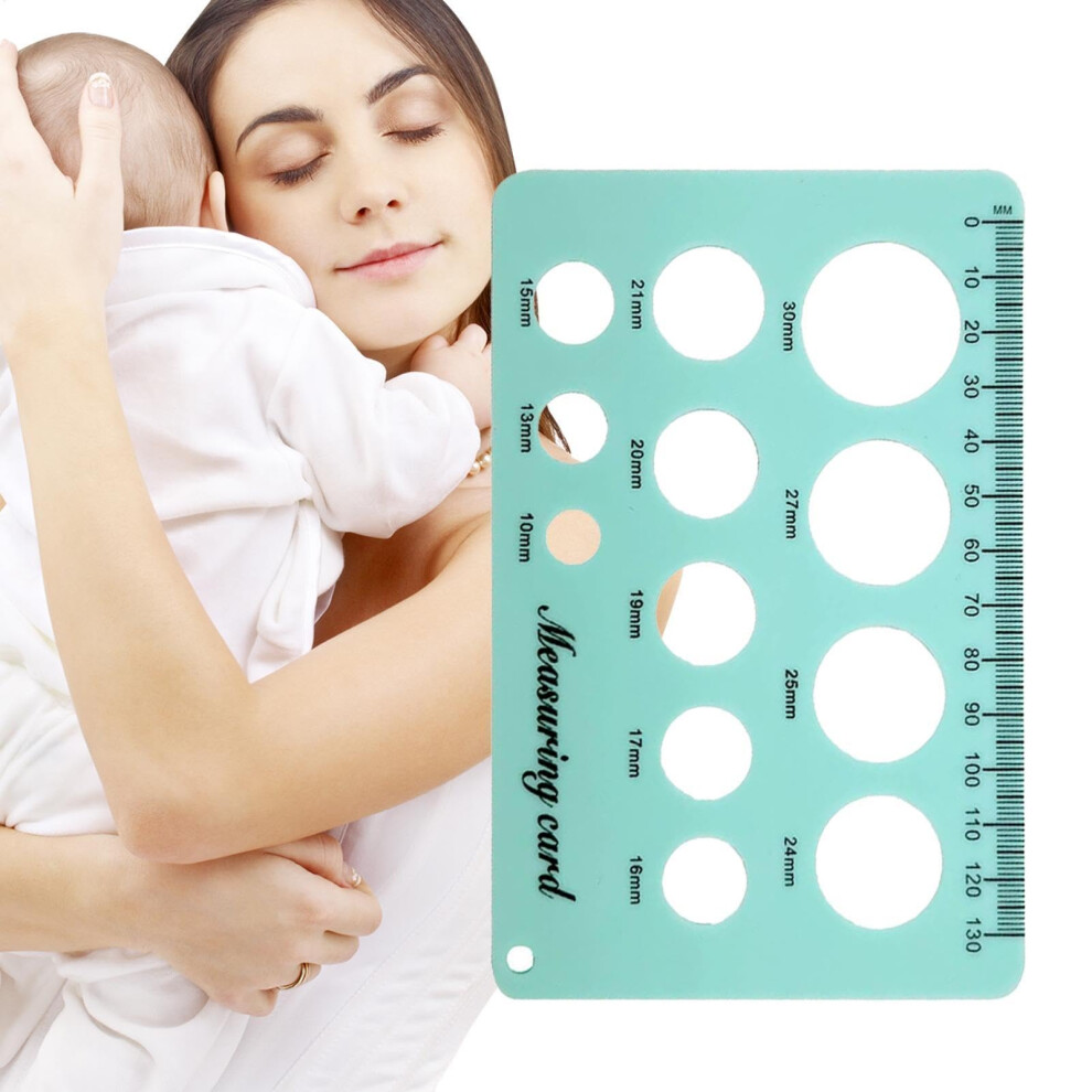 Silicone Nipple Ruler for Accurate Breast Pump Flange Size Measuring Tool for  Moms