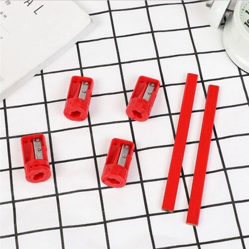 15pcs Octagonal Carpenter Pencil Sharpener Square Oval Carpenter Pen Manual Sharpener Dark 2