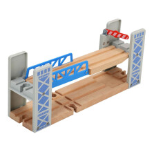 1piece Railway Bridge Wooden Bridge for Model Train Accessories Durable and Compatible with Toy Trains for Toddlers and Kids