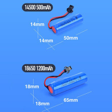 Durable 3.7V 1200mAh Lithium Battery Fit for Toys, Fans & Lights Replacement
