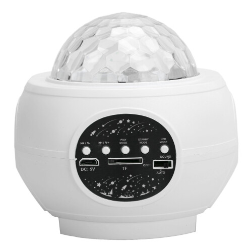 Space Lights Dream Machine, Προβολέας Αστεριών με Ηχείο Bluetooth για Σπινθήρες Νεφελώματος και 1