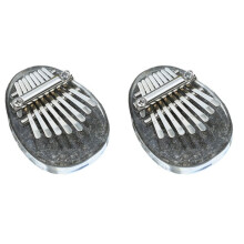 8-Tasten  Kalimba Regenbogen Transparent Kristall Kalimba Finger Klavier Instrument Wassertropfen