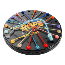 Knoten-Seil-Entwirrungsspiel, Puzzlespiel mit Gedrehtem Seil, Interaktives Denkspiel, Feinmotorik-Spielzeug für Intelligenz