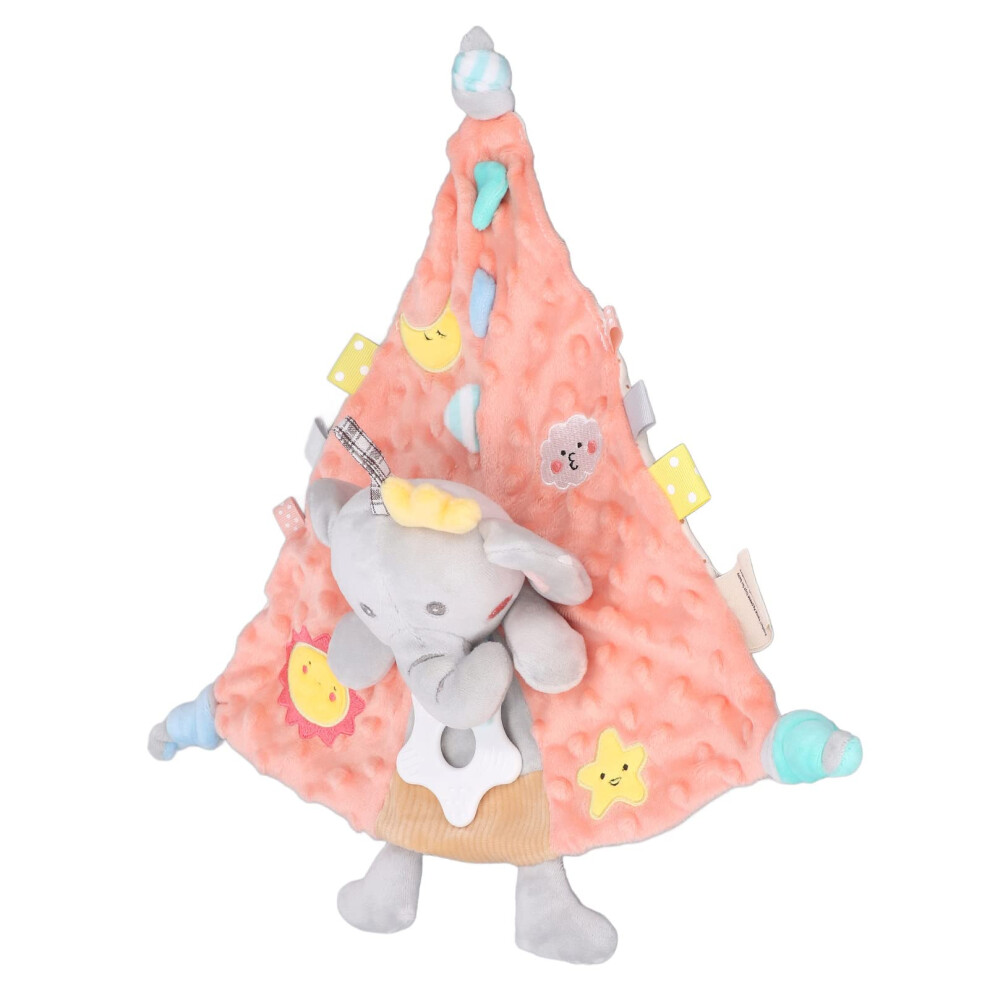 Baby Animals Teether Dolls, Cute Elephant Appearance Teether Plush Teether Baby Toy Animal Stuffed Hanging Teether Toys for Infants and Children
