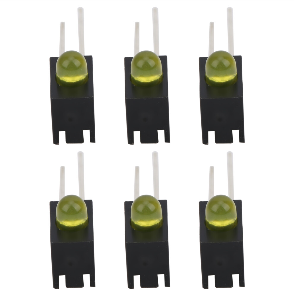 100Pcs 3Mm Yellow Led Holders 90 Bend For Light, Plastic 5061379392139