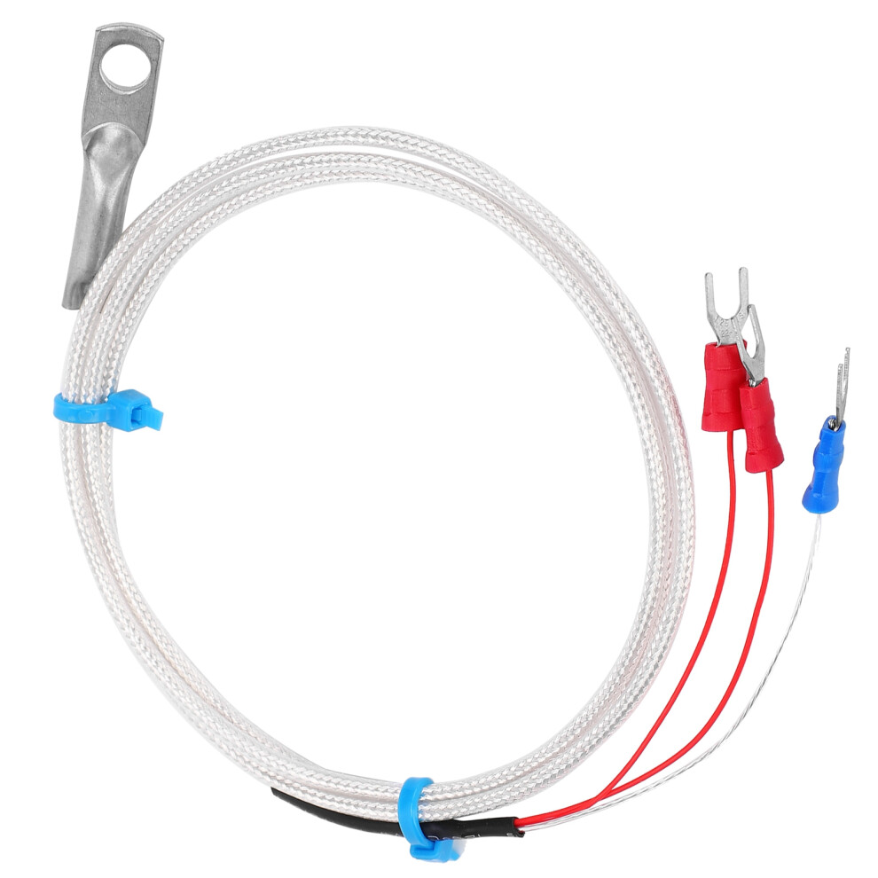 PT100 Temperature Sensor Patch Type Round Hole Thermistor 2 Metres Cable