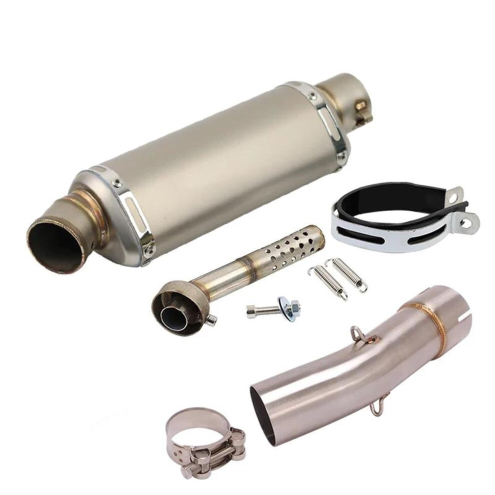Motorcycle Exhaust System, Modified Intermediate Connecting Pipe With Slipon Silencer For Suzuki Sv650 Sv 650 Sv650x 2003Â2015 (Type C) 9187378864968