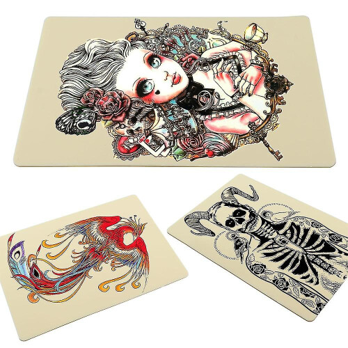 Αρχάριοι έως έμπειροι καλλιτέχνες, 10 τεμάχια συνθετικό δέρμα πρακτικής τατουάζ, 2