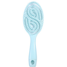 Curved Vented Hair Brush, Environmentally Friendly Design with Temperature-Resistant Nylon Tuft, Detangling Paddle Brush for Faster Blow Drying, Wet