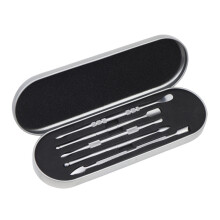 Outils professionnels pour l'application de cire, en acier inoxydable arc-en-ciel double face pour manucure et pédicure, manche antidérapant et