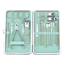 Kit professionale per pedicure, set per manicure in acciaio inossidabile con custodia di lusso, strumenti portatili per tagliare le unghie, ideali