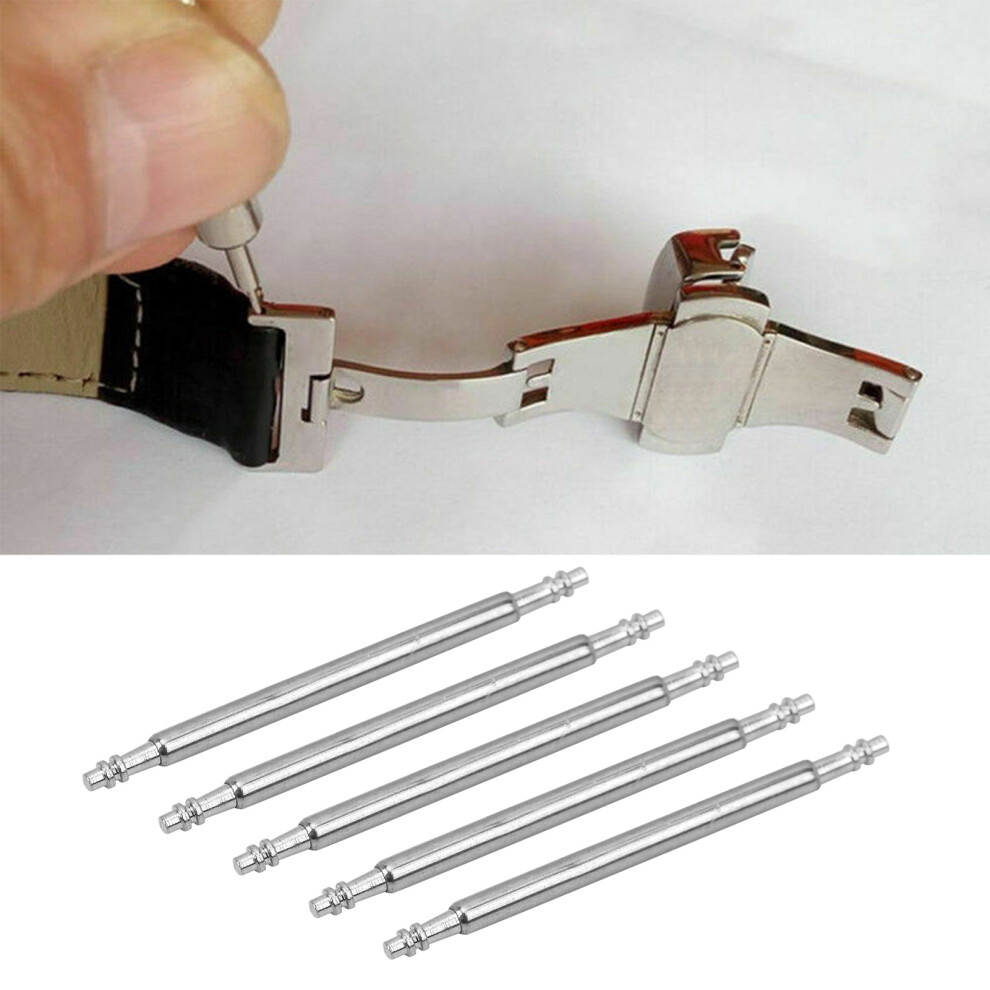 2000Pcs Stainless Steel Spring Bar Watch Band Pins 20Mm Repair Tool 8431379395770