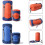 Lightweight Waterproof Compression Stuff Sack for Camping Sleeping Bag, Large Capacity M Orange 4
